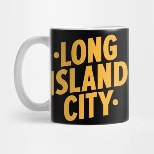 Long Island City Queens Logo - A Minimalist Tribute to Urban Charm Mug